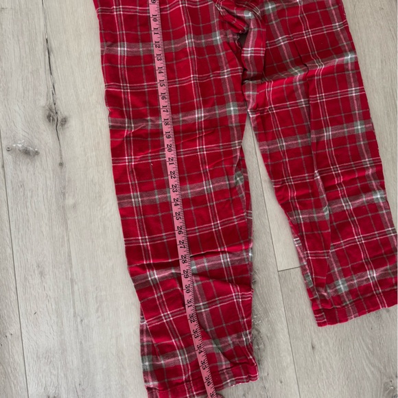 Indiana Univeristy Red Plaid Pajama Pants with Logo - Picture 6 of 7